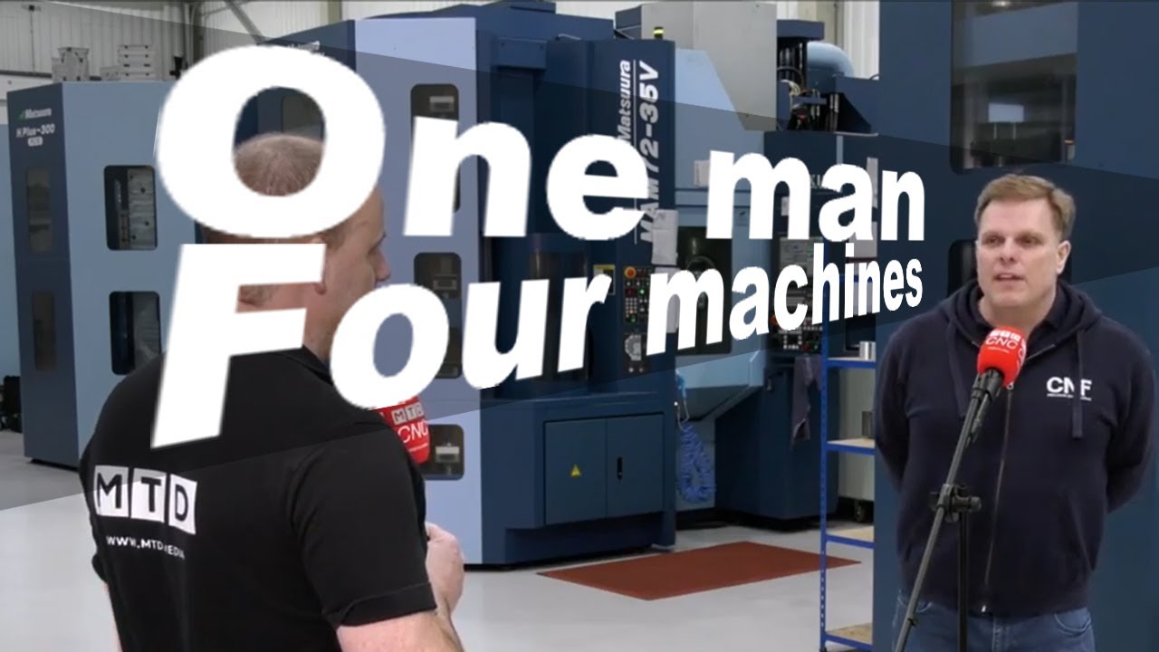 One man one machine to one man four machines.