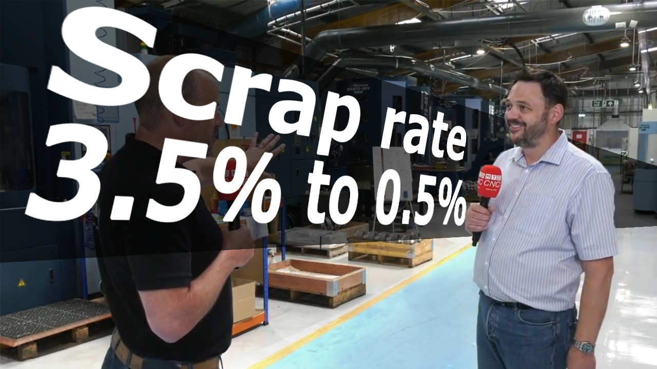 Scrap rate, 3.5% to 0.5%!